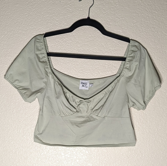 MilkMaid Peasant Style Whimsical Top Bundle In White, Pastel Yellow, & Green - Picture 6 of 6